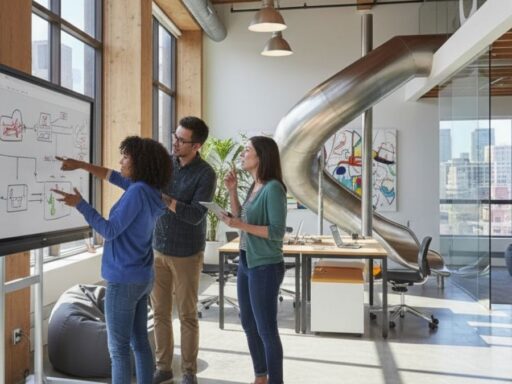 google trabajador trabajando en google