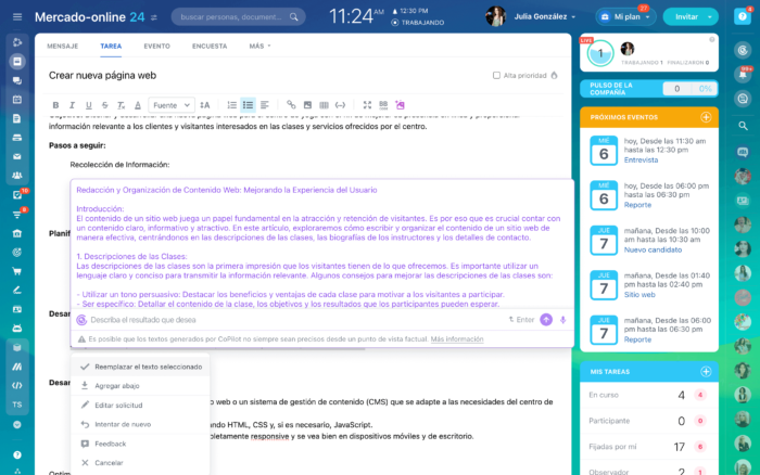 Bitrix24 AI CoPilot está disponible de manera gratuita. Inteligencia ...