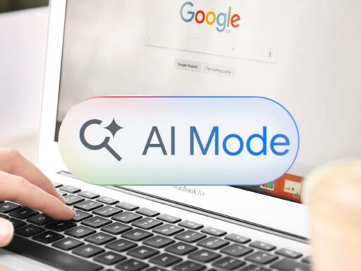 Persona usando portátil con modo de inteligencia artificial