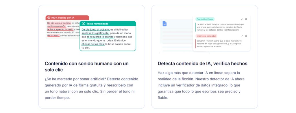 Herramienta para detectar y humanizar contenido de IA