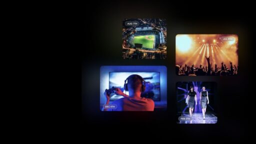 Eventos de deportes, conciertos, videojuegos y moda