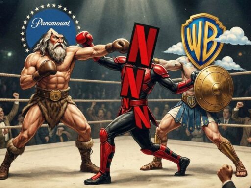 Paramount, Netflix y Warner Bros luchando en un ring