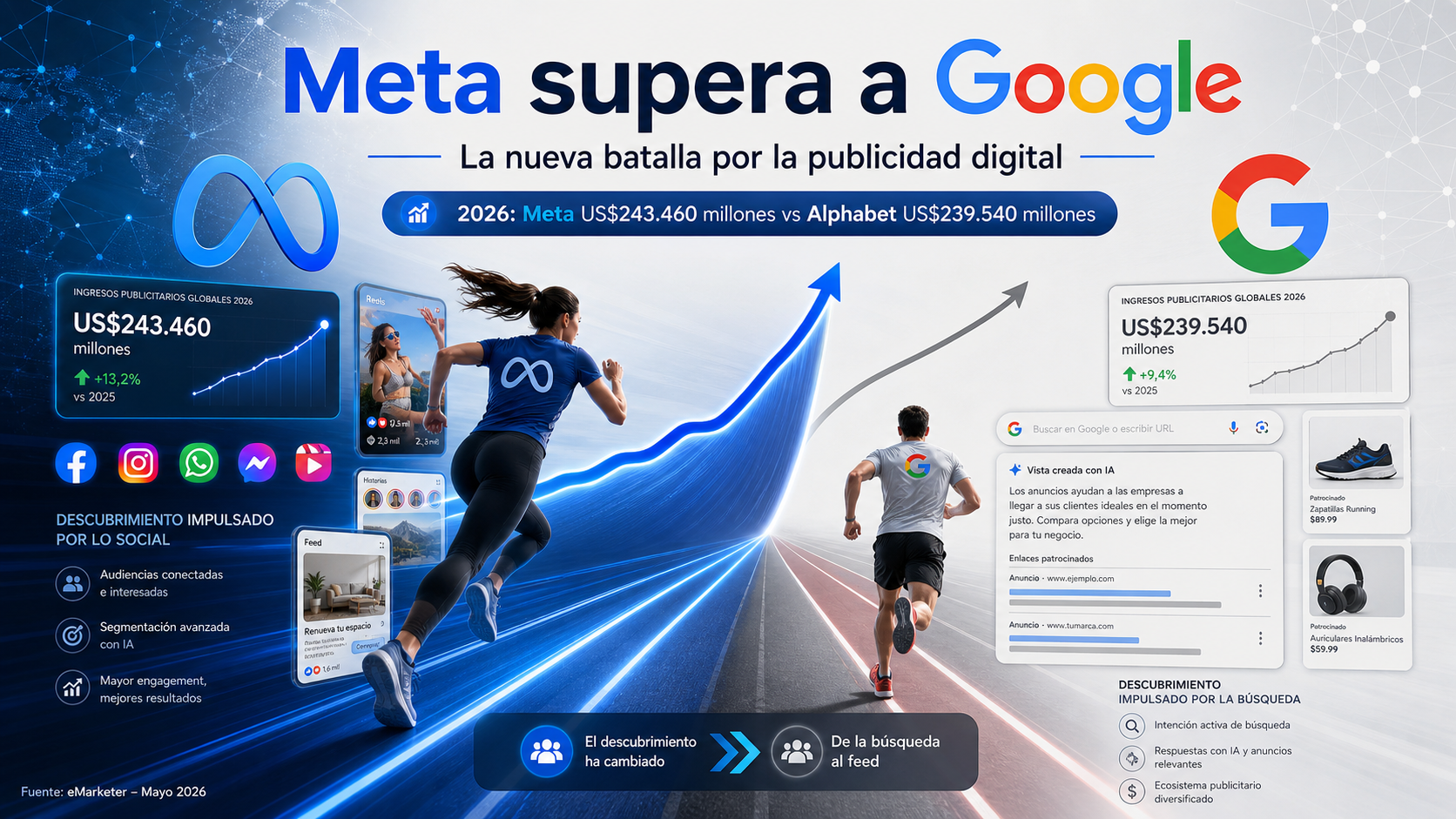 meta supera a google